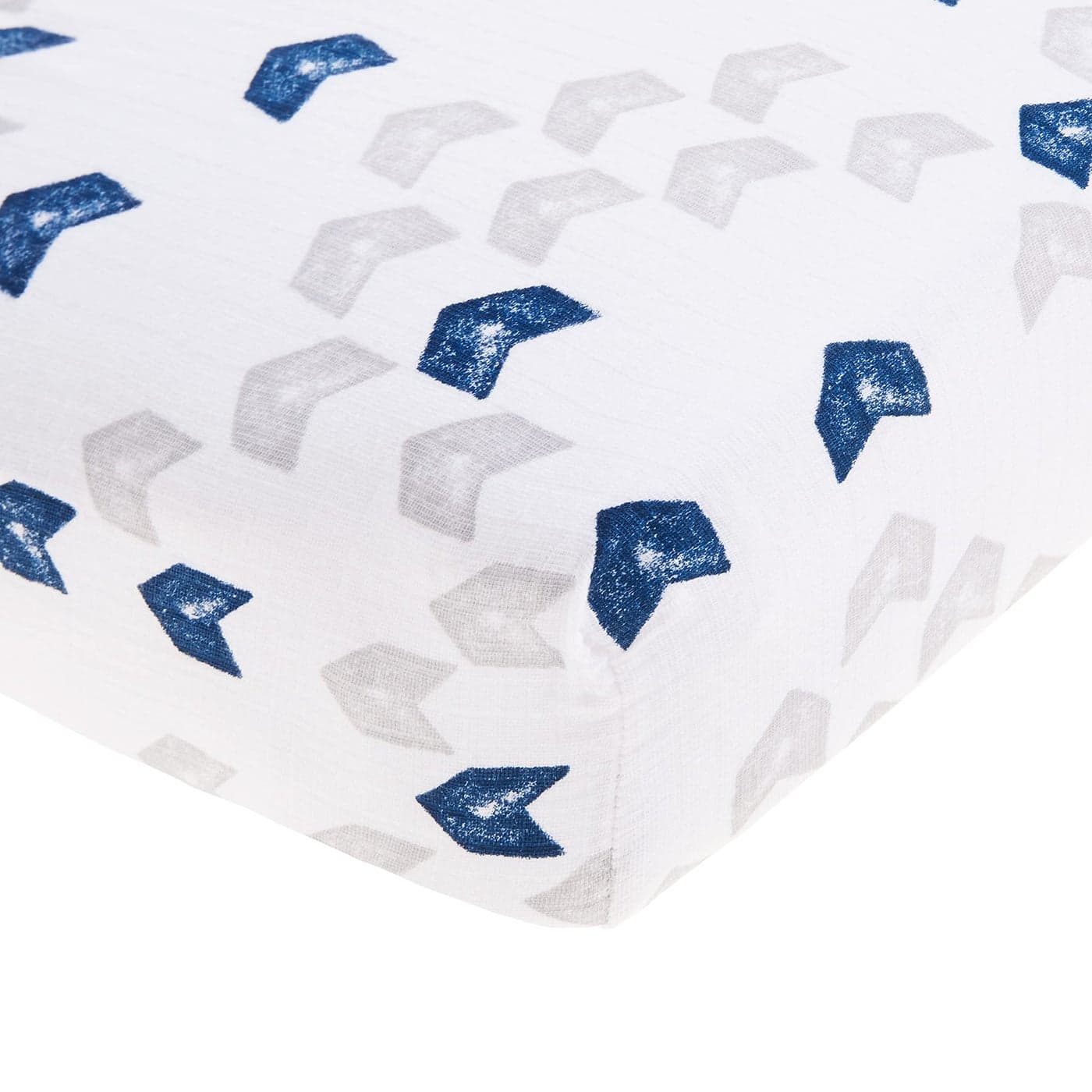 aden anais Essentials Classic Crib Sheet 100 Cotton Muslin Super Soft Breathable Tailored Snug Fit Denim Wash