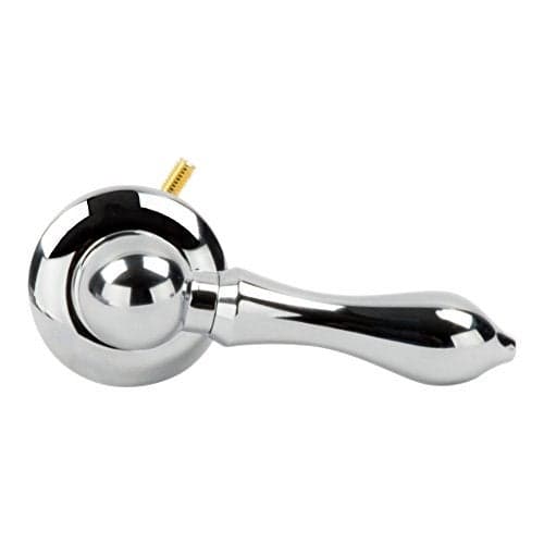 Toilet Handle Replacement Flush Lever - by LDR Global, Repair Replace Tank Flusher Handles, Universal Mount Fits Front Side and Angle Mounts, Chrome Finish Metal Levers