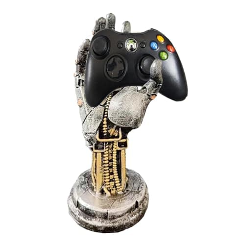 AMJUDOT Game Controller Stand Holder for PS4 PS5 Xbox Switch Pro Headset Desk Stand Display Holder Mechanical Hand Gaming Accessories Desk Decor Figure (Iron)