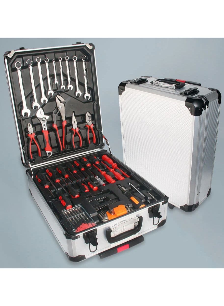 Steel Tool Box With Hand Tool Sets For Garage Storage Tool Cabinet Trolley Box
