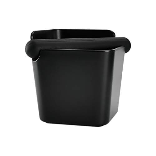 HOMEE Espresso Knock Box 4.8 Inch Shock-Absorbent Durable Barista Style Knock Box With Removable Knock Bar and Non-Slip Base (Square)
