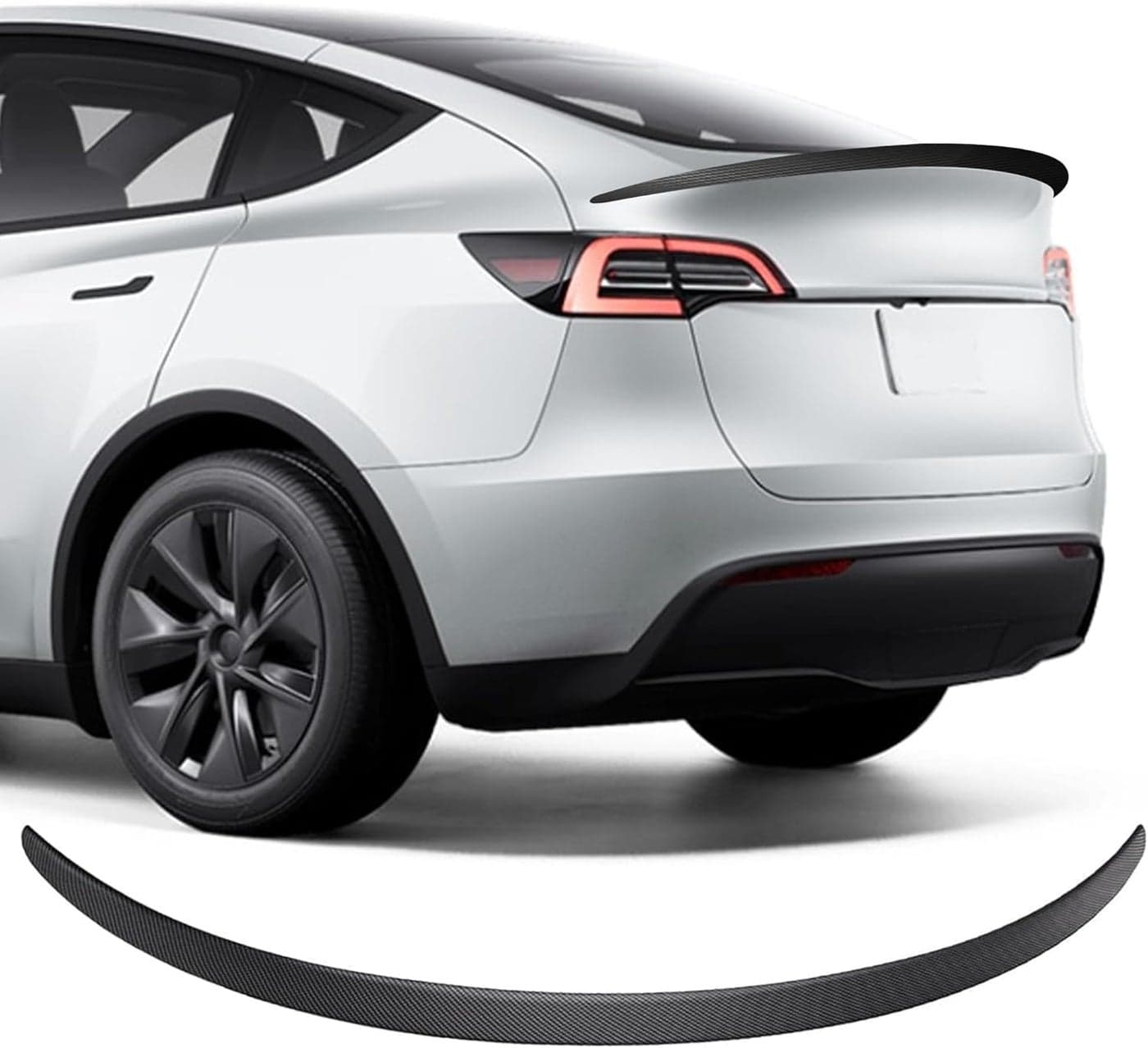 Arcoche Tesla Model Y Performance Rear Trunk Lip Spoiler (Carbon Fiber Style)