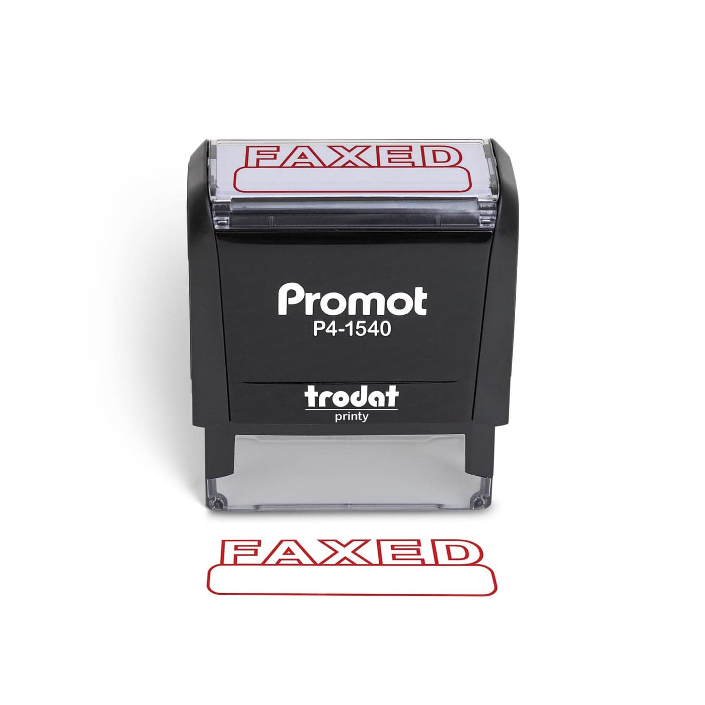 Promot Faxed Self Inking Rubber Stamp Refillable Faxed Stamper Business Bookkeeping Ordering Accounting Work Office Stamps Red Ink