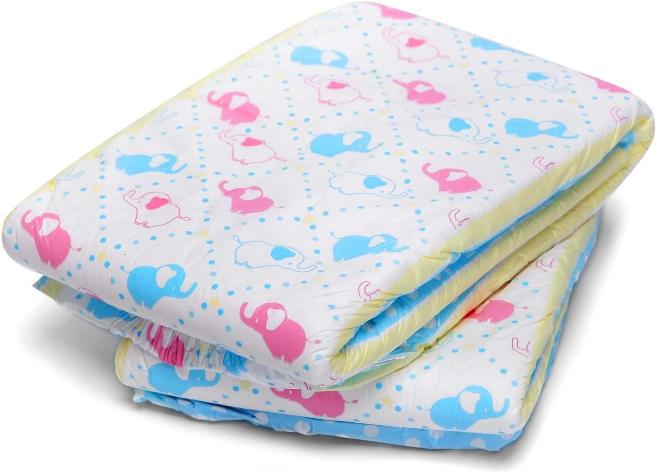 Littleforbig Adult Printed Diaper Briefs 2 Pieces - Little Trunks(Medium 28"-38")
