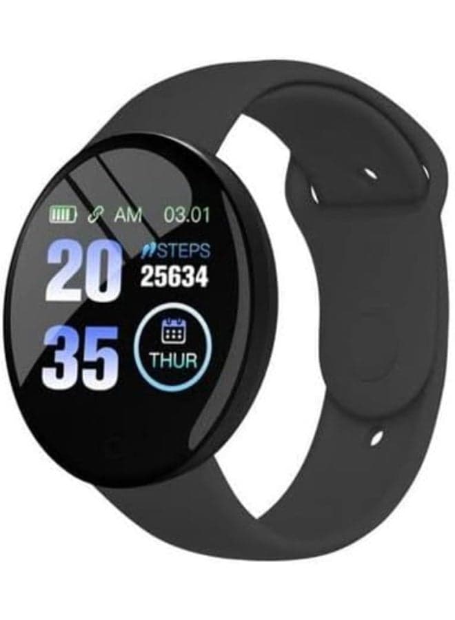 Smart Bracelet Fitness Watch, 1.44" Screen Bluetooth Smart Band with Heart Rate, Sleep Check, Step Counter, IP65 Waterproof, Alarm, Camera Control, Call & Message Alerts – Black