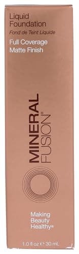 Mineral Fusion Full Coverage Foundation Liquid Foundation Neutral 1 Fair Complexion wNeutral Undertones Lightweight Matte Finish Up to 12 Hr Hydration Hypoallergenic Vegan 1 fl oz