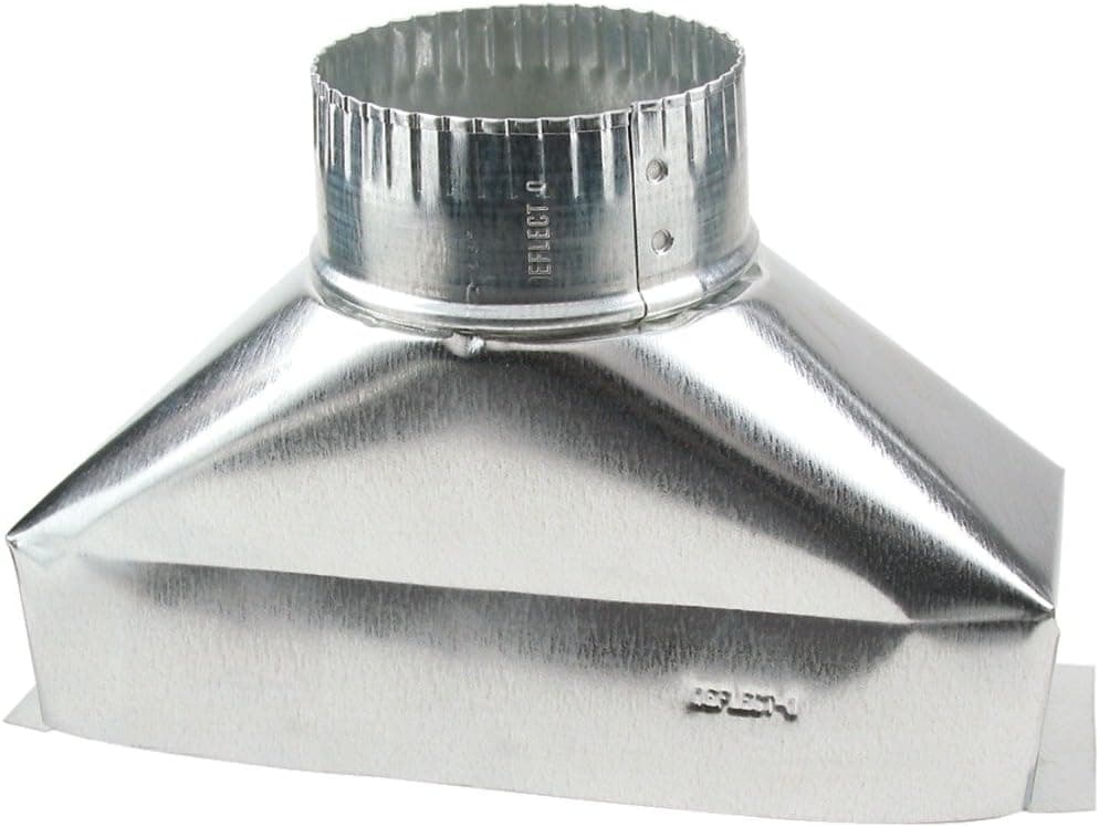 DeflectO Jordan 4 in Dia x 10 in L Galvanized Steel Duct