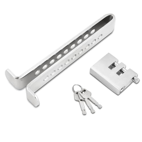 DASBET AntiTheft Brake Clutch Lock 9 Holes AntiTheft Device Safety Tool Stainless Steel Vehicle Brake Pedal Lock with 3 Keys Compatible for Pedals Less Than 054 inches139mm