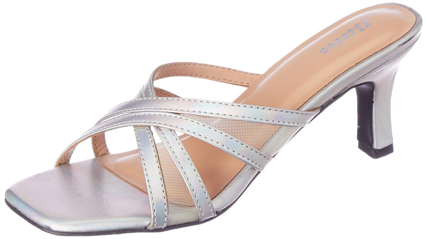 Bata Rex Mule E Women's Silver Heels - 3 UK (6711114)