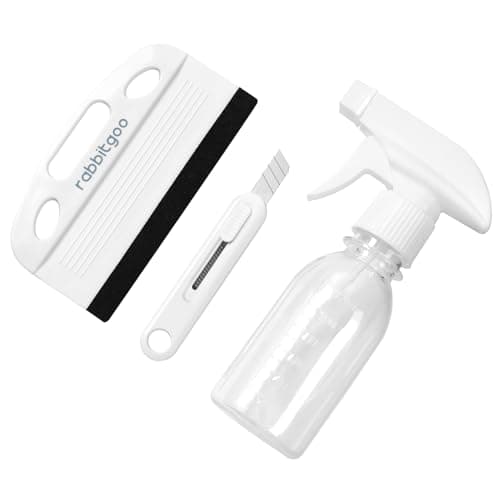 rabbitgoo Window Tint Kit 3 Pcs Window Privacy Film Installation Tools Set Includes Suede Squeegee Utility Knife 120ml Adjustable Spray Bottle for Car Tints Privacy Film Wallpaper Application
