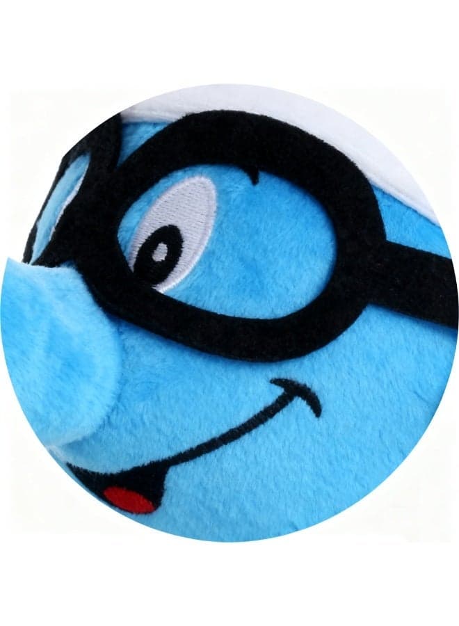 Wearing Glasses Q - version Plush Doll - A Delightful Item for Birthday Giving and Decorating Bedroom, Living Room, Desk Areas, Plus an Office Relaxation Toy 23 cm