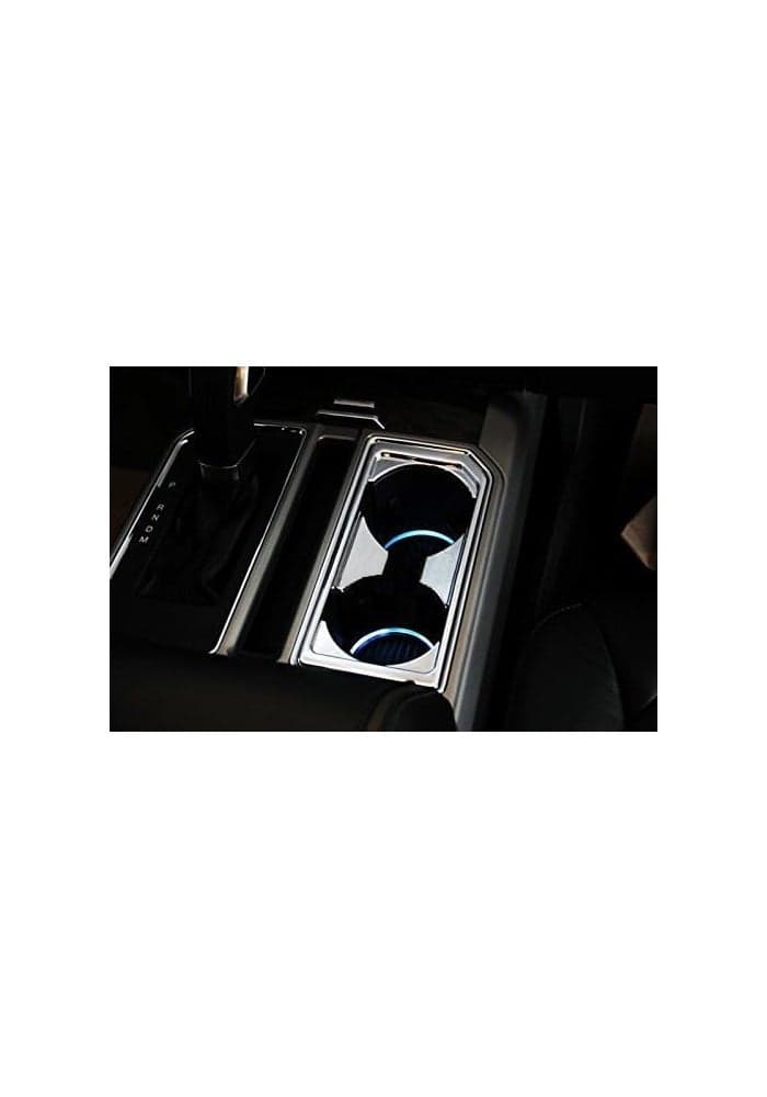 Justautotrim Central Cup Holder Moulding Chrome Cover for Ford F150