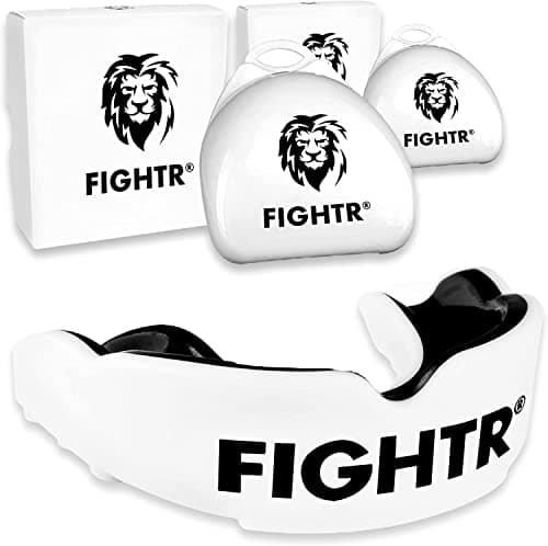 FIGHTR® Premium Mouth Guard - for Excellent Breathing & Easy to fit | Sports Mouth Guard for Boxing, MMA, Football, Lacrosse, Hockey and Other Sports | incl. hygienic Box