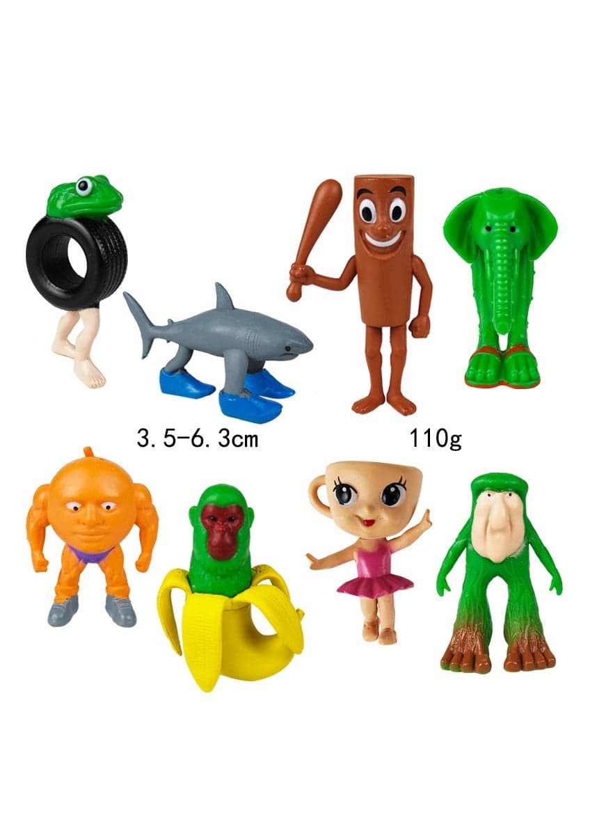 8 pcsTungTungSahur Figure Toys For Fans Series Figures Model Birthday Cake Toppers