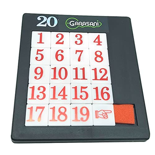 Number Slide Puzzle Brain Teaser IQ Game 19 Number