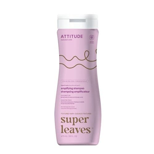 ATTITUDE Amplifying Shampoo for Curly Hair with Coconut Oil EWG Verified Vegan and Naturally Derived Ingredients 2a 2b 2c Curl Type Gives body to Curls 16 Fl Oz