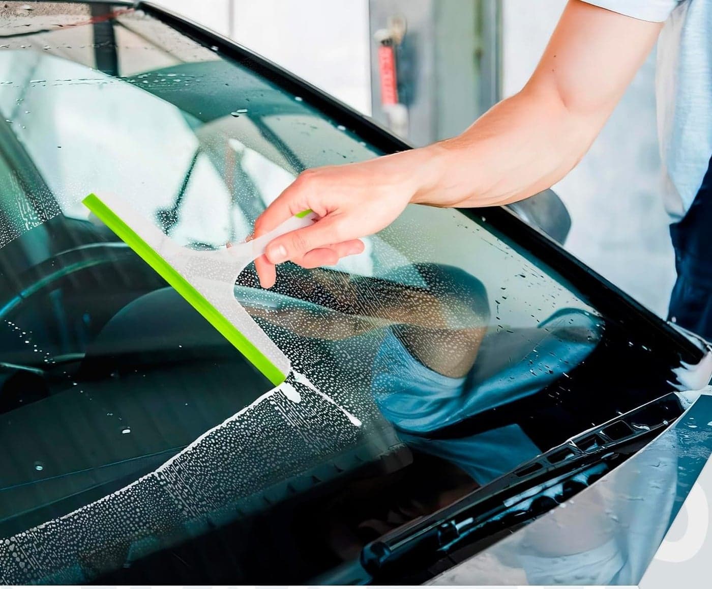 SUNBIRD 1pc Car Glass Body Cleaning Wiper Silicone Windscreen Wipers, Dust remove Car Washing wiper Glass Window Snow Water Rain Cleaner