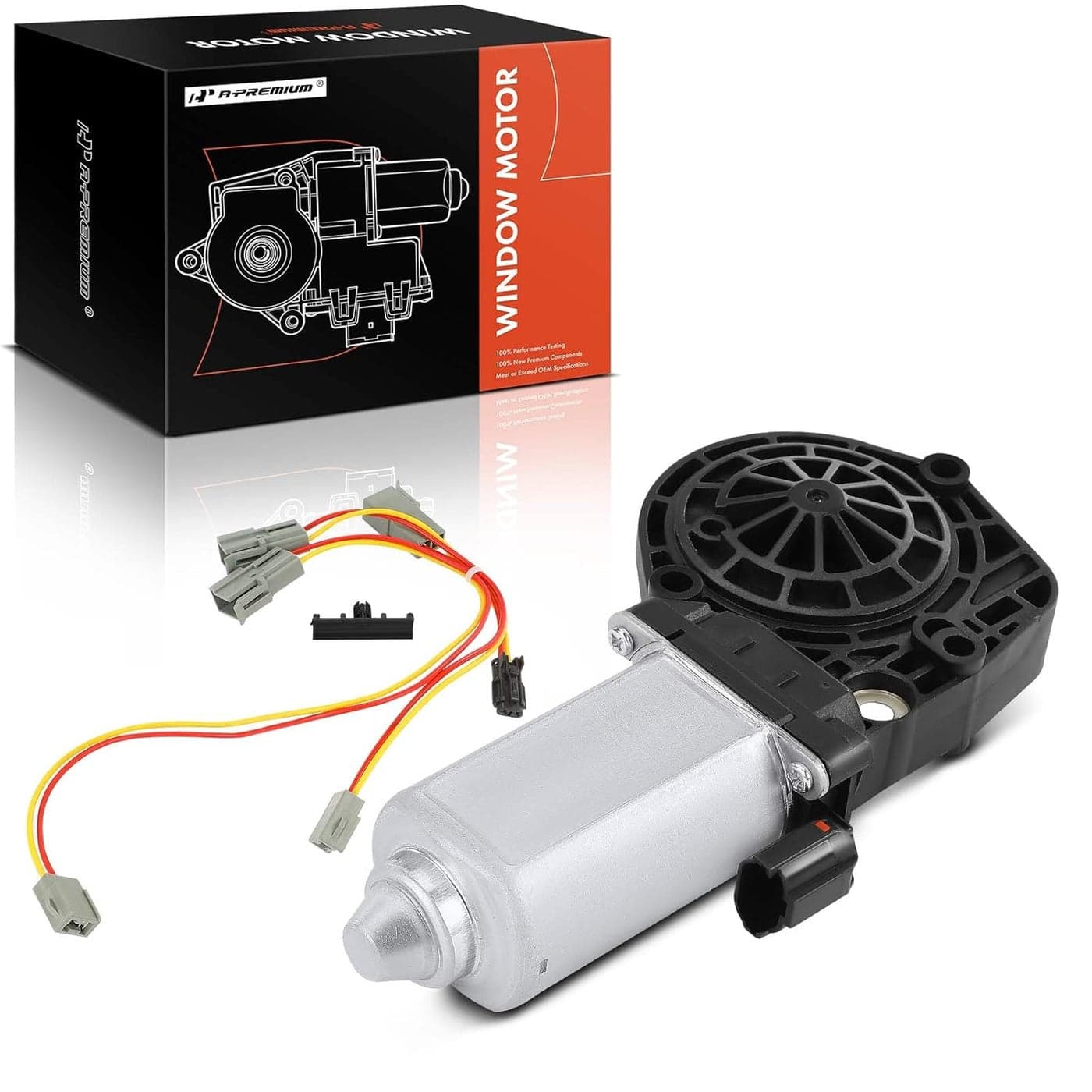A-Premium Front or Rear Power Window Lift Motor for Ford Mustang 1994-2004, Driver Side Replacement