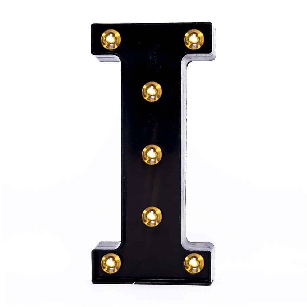 Foaky Black LED Marquee Number Lights Sign Light Up Marquee Number Lights Sign for Night Light Wedding Birthday Party Battery Powered Christmas Lamp Home Bar Decoration