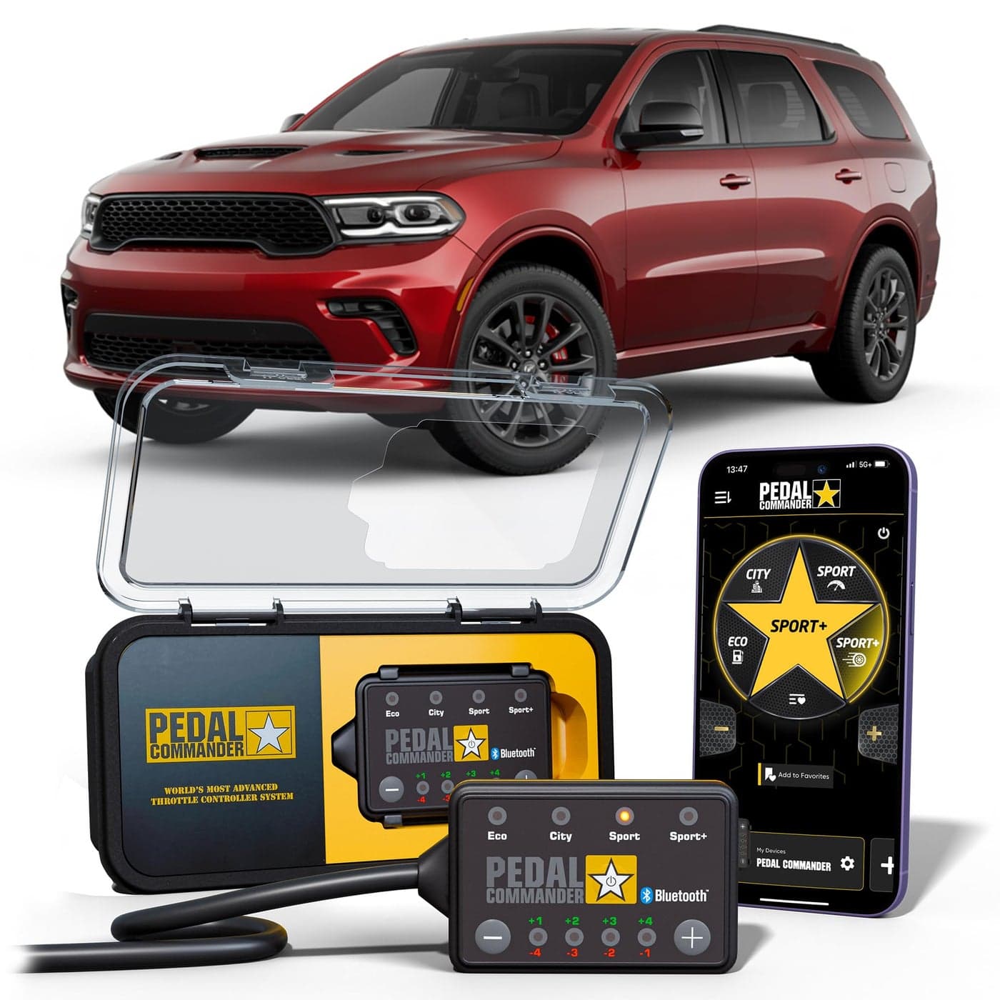 PEDAL COMMANDER for Dodge Durango 20062024 Throttle Response Controller 36 Drive 4Mode PlugPlay Bluetooth AntiTheft Enabled OnRoad OffRoad Performance Upgrades Dodge Durango Accessories
