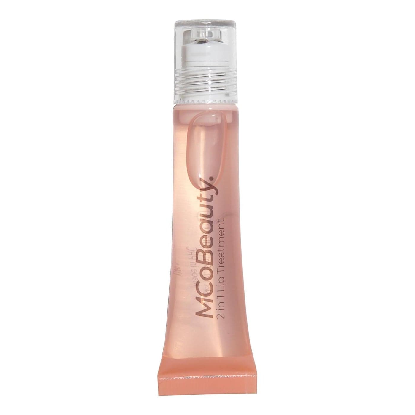 MCoBeauty 2in1 Glow Treat Lip Oil Peach Hydrating Tint for Luscious Lips Vegan Cruelty Free Cosmetics