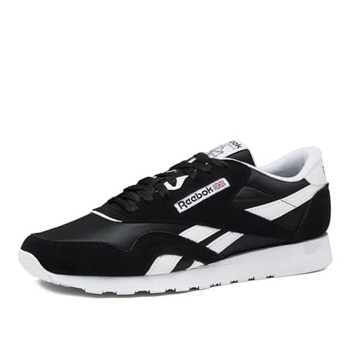 Reebok Classic Nylon Mens Sneakers Tennis Shoes, Core Black/Footwear White/Footwear White, 7.5