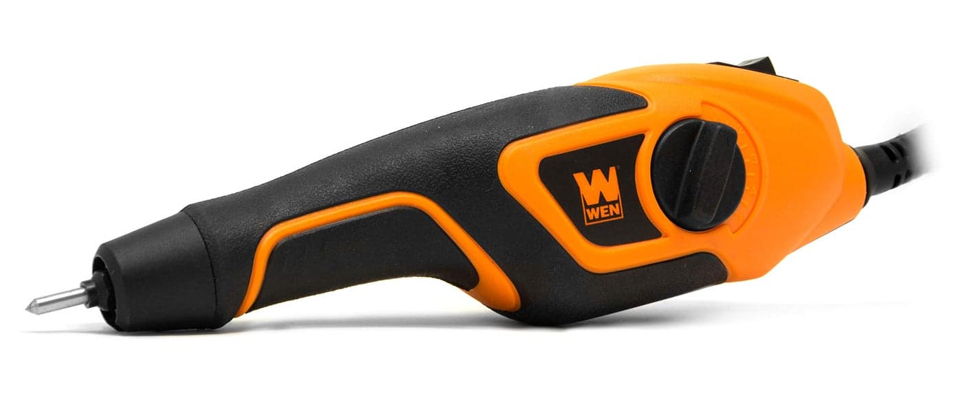 WEN 21D VariableDepth CarbideTipped Engraver for Wood and Metal Lightweight Variable Speed Compact Orange