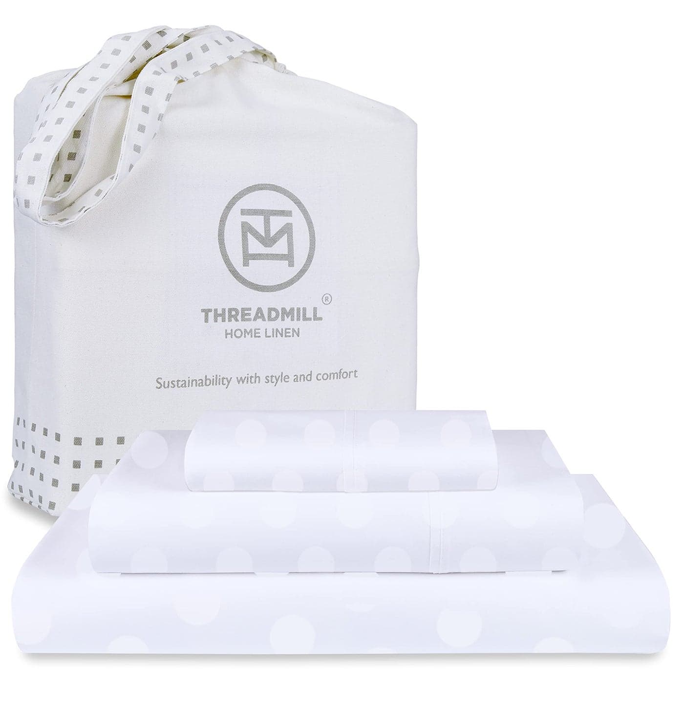Threadmill Cotton Twin Sheet Set 100 Cotton Sheets for Twin Size Bed Damask Jacquard Sateen Twin Bed Sheets Set with 16 Deep Pocket Soft Breathable 3Piece Cooling Sheet Set White