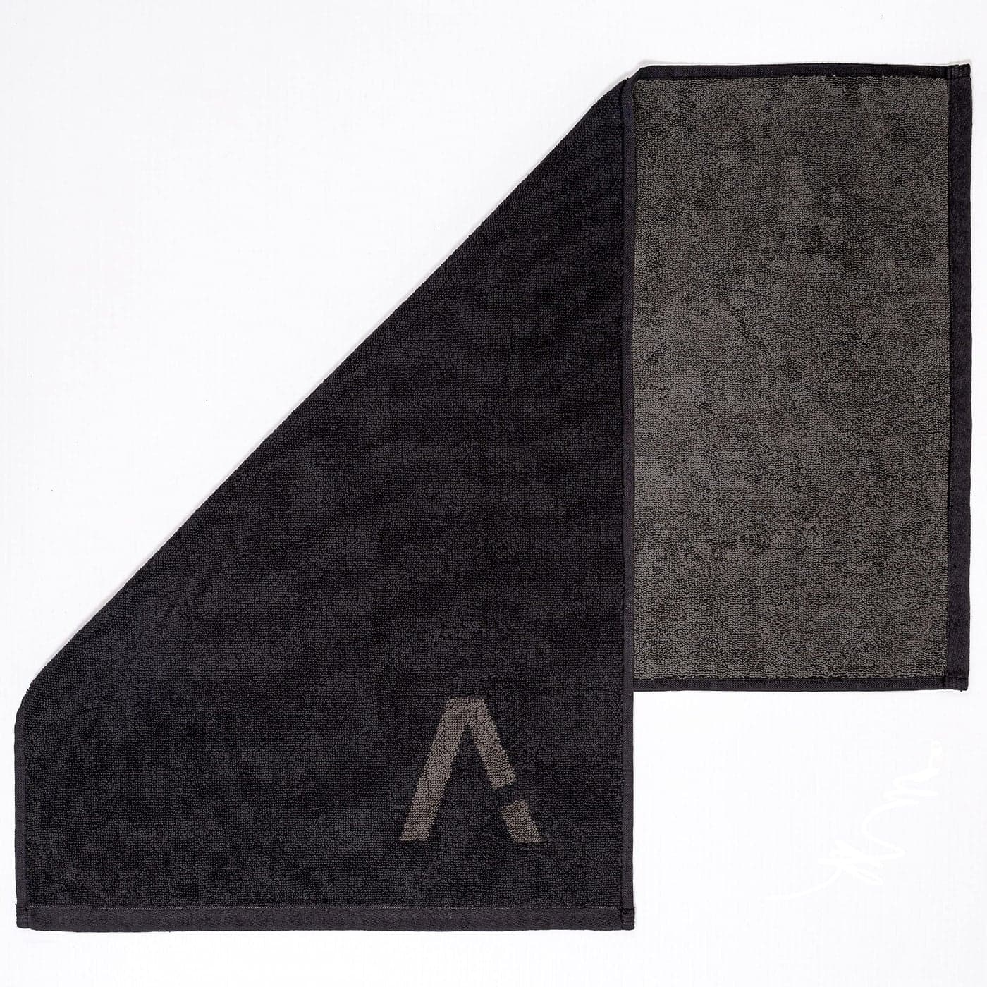 Organic Cotton Gym Towel Silver Infused Soft Absorbent 315 X 1575 inch Black Exercise Towel for Men Women