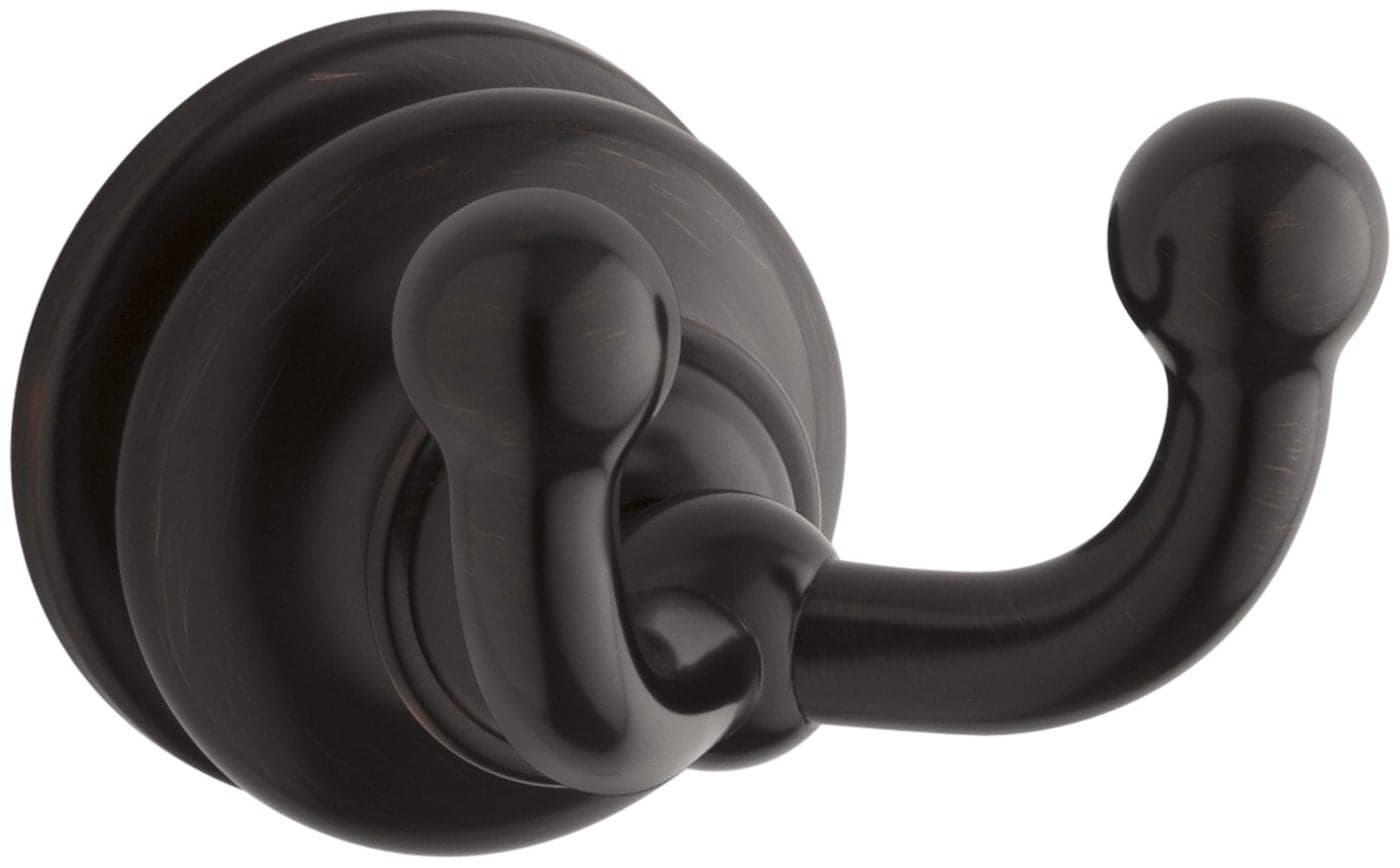KOHLER K121532BZ Fairfax Double Robe Hook OilRubbed Bronze