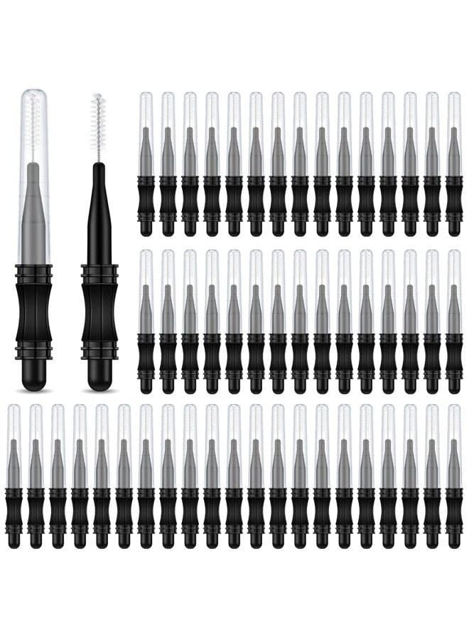 100 Pcs Micro Eyebrow Brush with Cap Brow Lamination Eyelash Brow Brush Lash Filler Eyebrow Lift Tools for Eyelashes Extensions