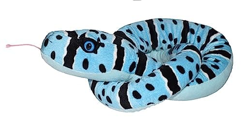 Wild Republic Snake Plush Stuffed Animal Plush Toy Gifts for Kids Blue Rock Rattlesnake 54 inches