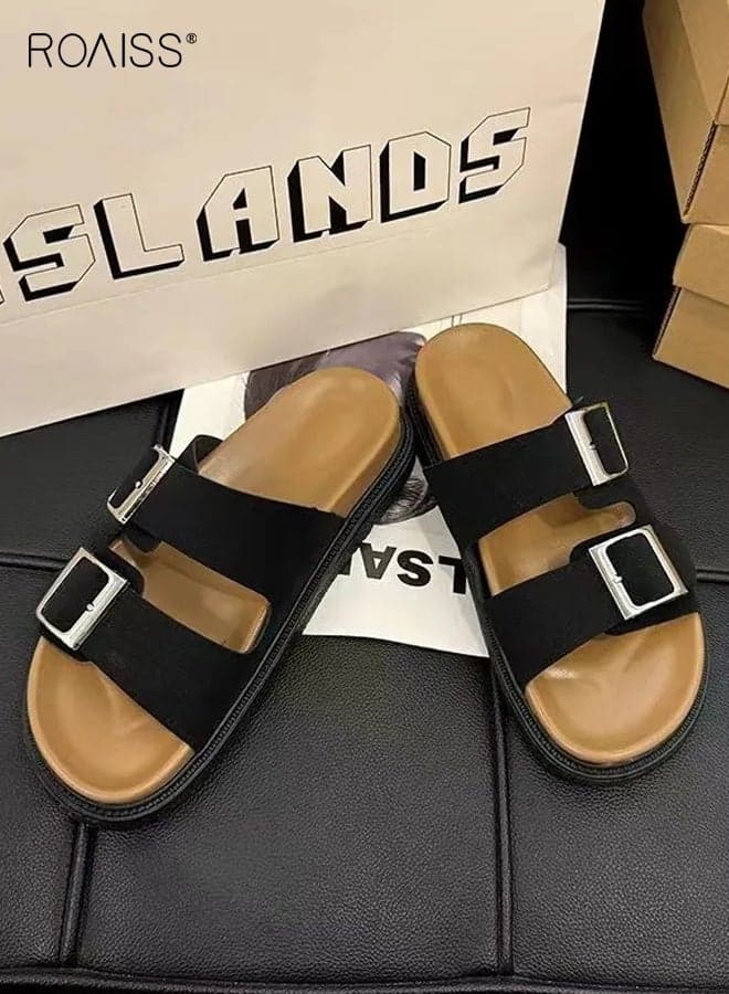Women's Shoes Flat Slippers French Casual Style Sandals Retro Versatile Korean Style Beach Shoes Comfortable Slide Sandals