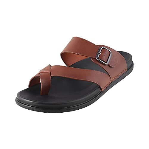 Metro Mens Synthetic Brown Slippers (Size (8 UK (42 EU))