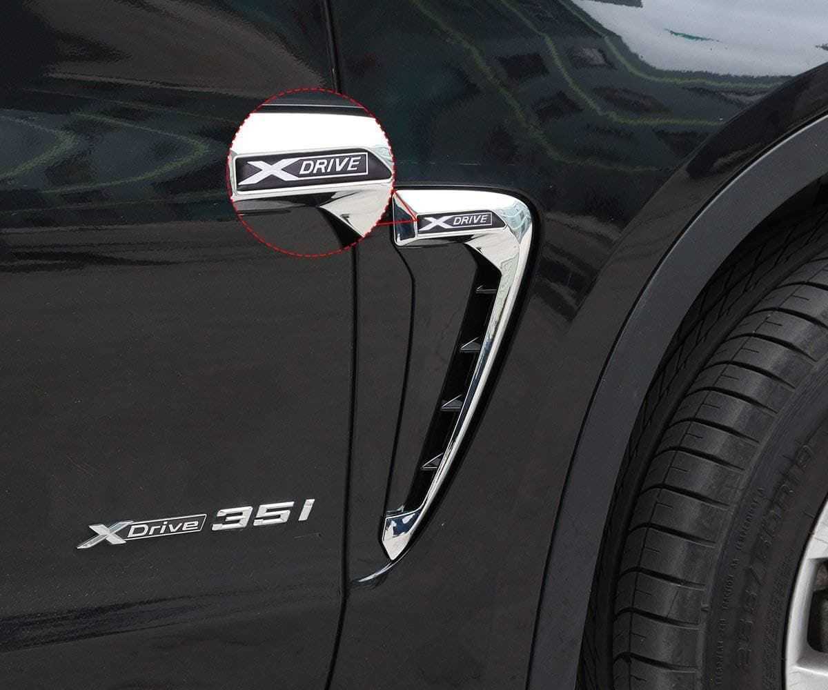CHEYA Car Xdrive Emblem Shark Gills Trim for BMW X5