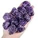 Amethyst Bulk Natural Healing Crystals Raw Rough Stones Sets for Cabbing Tumbling Cutting Lapidary Polishing Reiki Crytsal Healing Wire Wrapping Decoration Gemstone 045lb