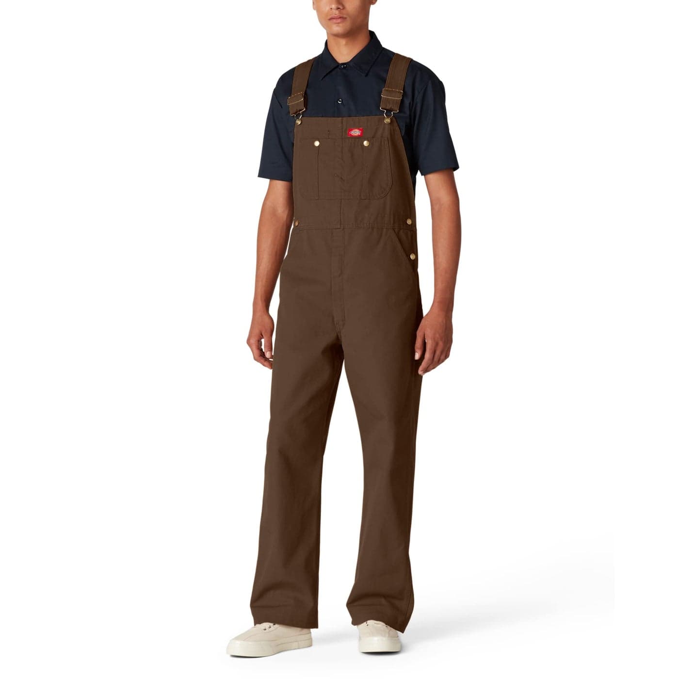 Dickies Mens Bib Overalls Rinsed Timber 34W x 30L US