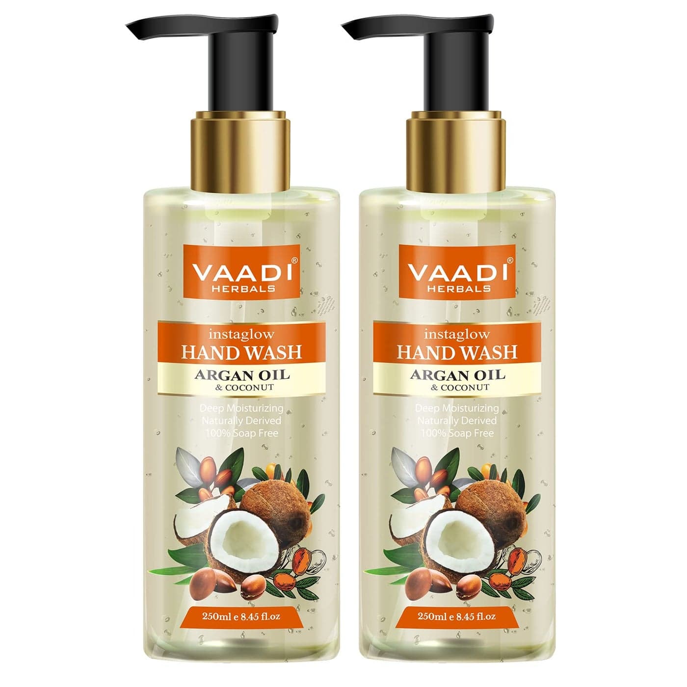 Vaadi Herbals Instaglow Argan Oil And Coconut Hand Wash 250 Ml 2 Piece