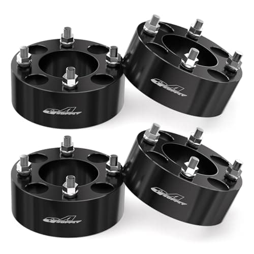 GAsupply ATV 4x110 Wheel Spacers 2 inch Black ATV Wheel Adapters Spacers 74mm Hub Bore 10125 Studs Compatible with Honda Suzuki Bombardier 4 Pack