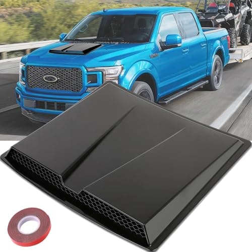 DREAMOTOR Hood Scoops For Cars, Universal Hood Scoop Vents, Automotive Hood Scoops for Trucks Compatible with F150 F250 F350 GMC Sierra 1500 2500 Dodge Ram 1500 2500 Toyota Tundra Jeep Wrangler