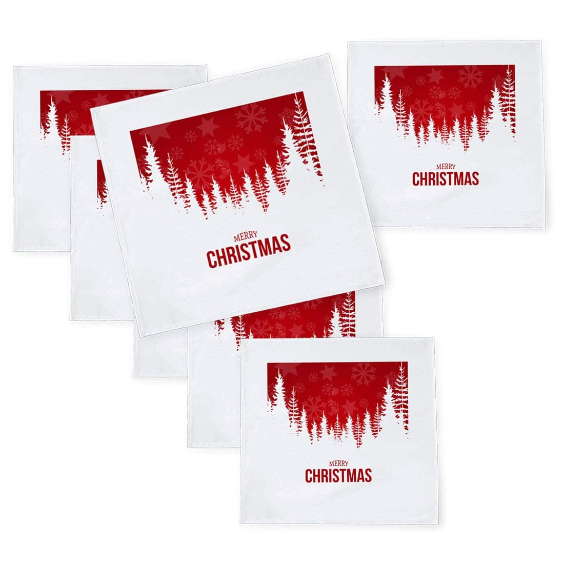 Kesri Gifts Christmas Theme Tafta Silk Table Napkins 10x 106 pcs for Xmas Decoration Christmas OrnamentsChristmas Gift ksnpxmas55P