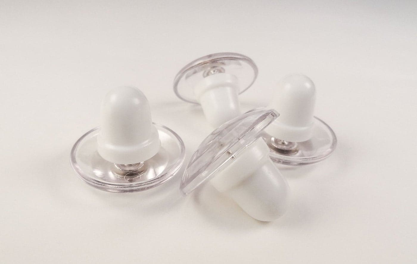 PinionPins Replacement Clear Magnetic Duvet Clips Pack of 8 Comforter Fasteners Safe Locking and Holds up to 10lbs Magnetic Key to Unfasten Pins is NOT Included