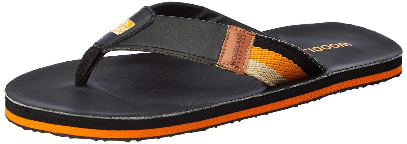 Woodland Men's Black Flip Flop-6 UK (40 EU) (OFF 4323022)