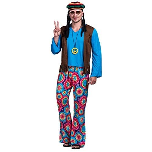 EraSpooky Men's Adult Hippie Love Peace Costume