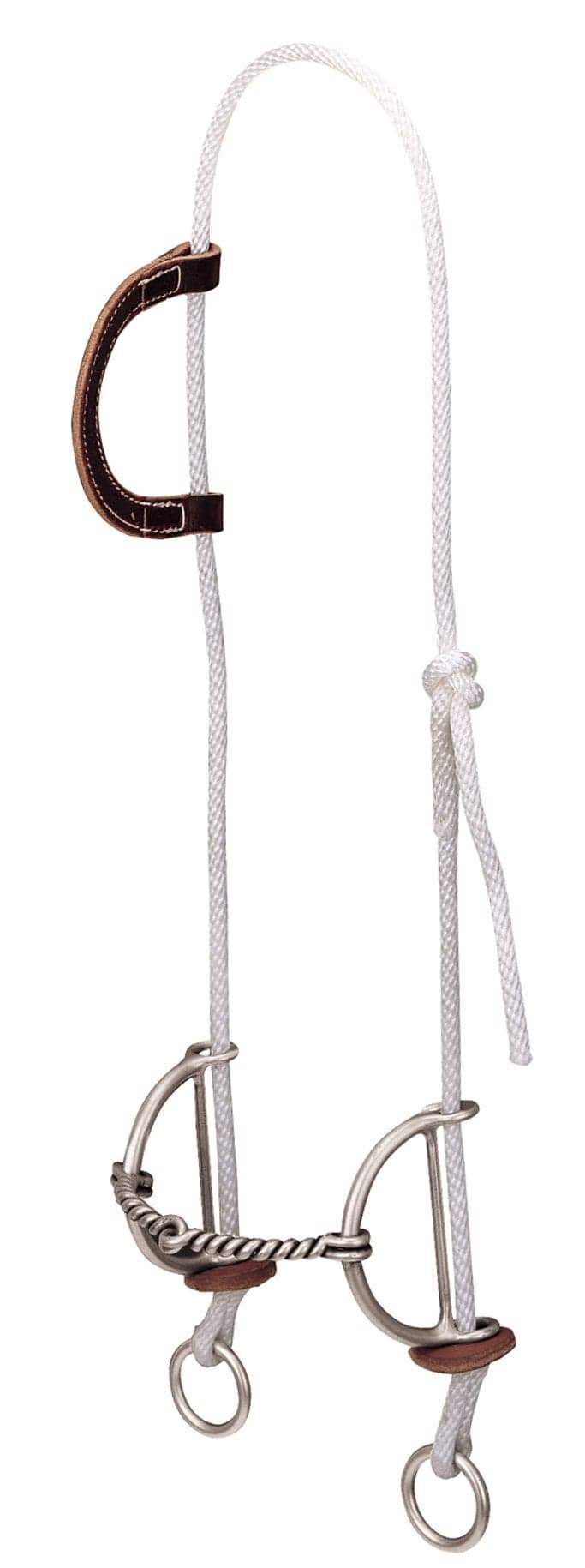 Weaver Leather Gag Bridle with Twisted Mouth Sliding Bit , Burgundy, 5"