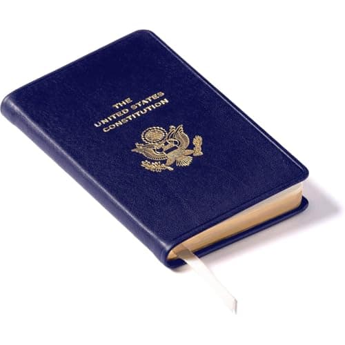 Graphic Image The United States Constitution and Related Documents | Published and Bound in the USA | Genuine Leather Soft Cover | Pocket Size (3.13" x 5.25", Indigo)