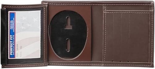 Perfect Fit Shield Wallets Los Angeles LAPD or Phoenix Police Department Badge Leather Cutout PF158 for 35 in Tall Badge