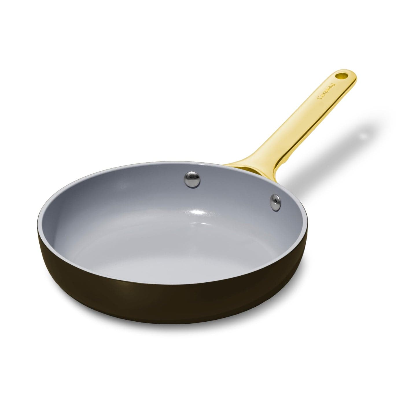 Caraway Nonstick Ceramic Mini Fry Pan 105 qt 8 Non Toxic PTFE PFOA Free Oven Safe Compatible with All Stovetops Gas Electric Induction Black