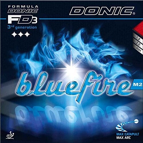 DONIC Blue Fire M2 Table Tennis Rubber, Colour - Black