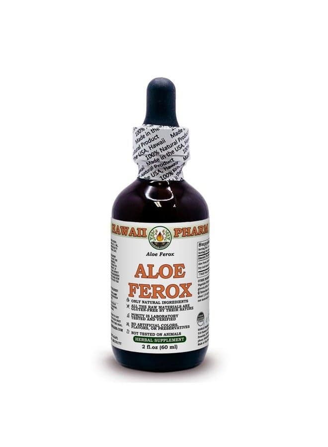 Aloe Vera Alcohol-Free Liquid Extract, Organic Aloe Vera (Aloe Vera) Dried Leaf Glycerite 2 oz